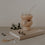 Bent heart transparent glass straws in a set of 4 (VE = 10 sets)