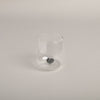 Drinking glass heart shape black (pack = 6 pcs)