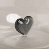Drinking glass heart shape black (pack = 6 pcs)