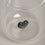 Drinking glass heart shape black (pack = 6 pcs)