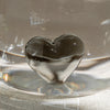 Drinking glass heart shape black (pack = 6 pcs)