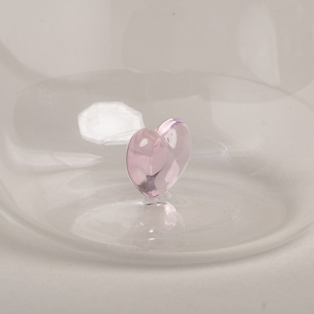 Verre à boire forme cœur rose (VE = 6 pcs)