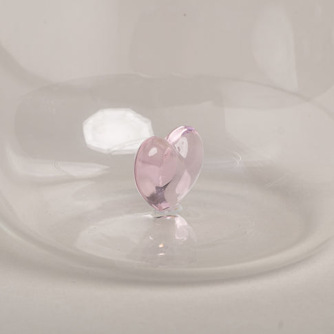 Verre à boire forme cœur rose (VE = 6 pcs)