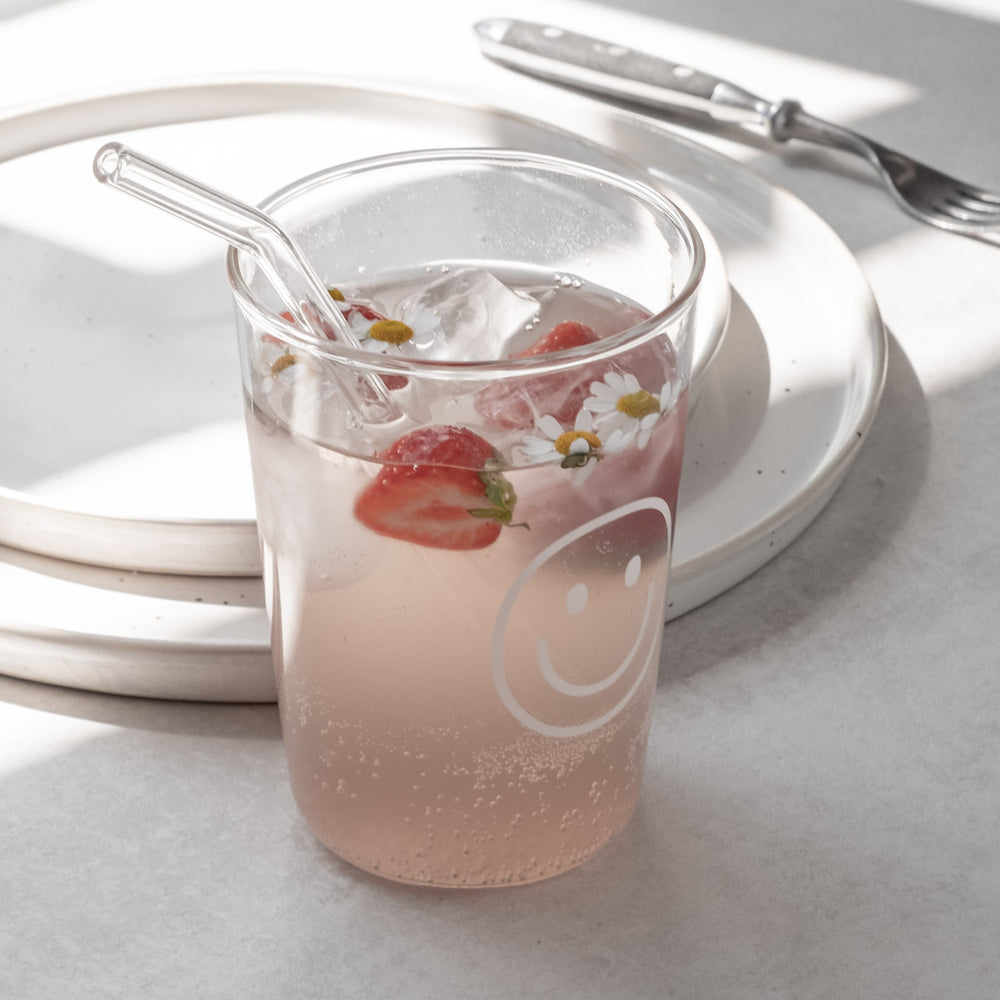 Drinking glass Smiley white (VE = 6 pcs)