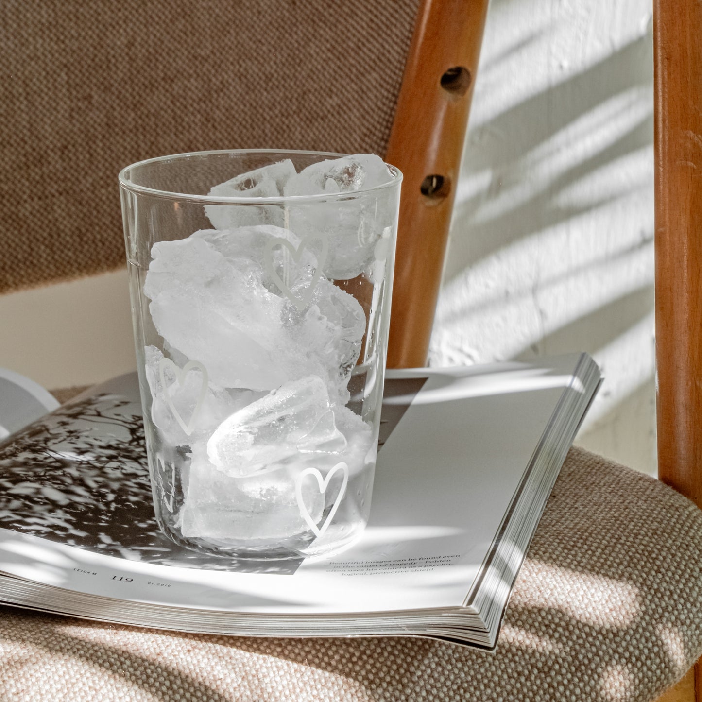 Verre à boire cœurs blanc (VE = 6 pcs)