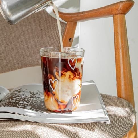 Verre à boire cœurs blanc (VE = 6 pcs)