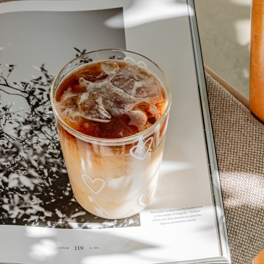 Verre à boire cœurs blanc (VE = 6 pcs)