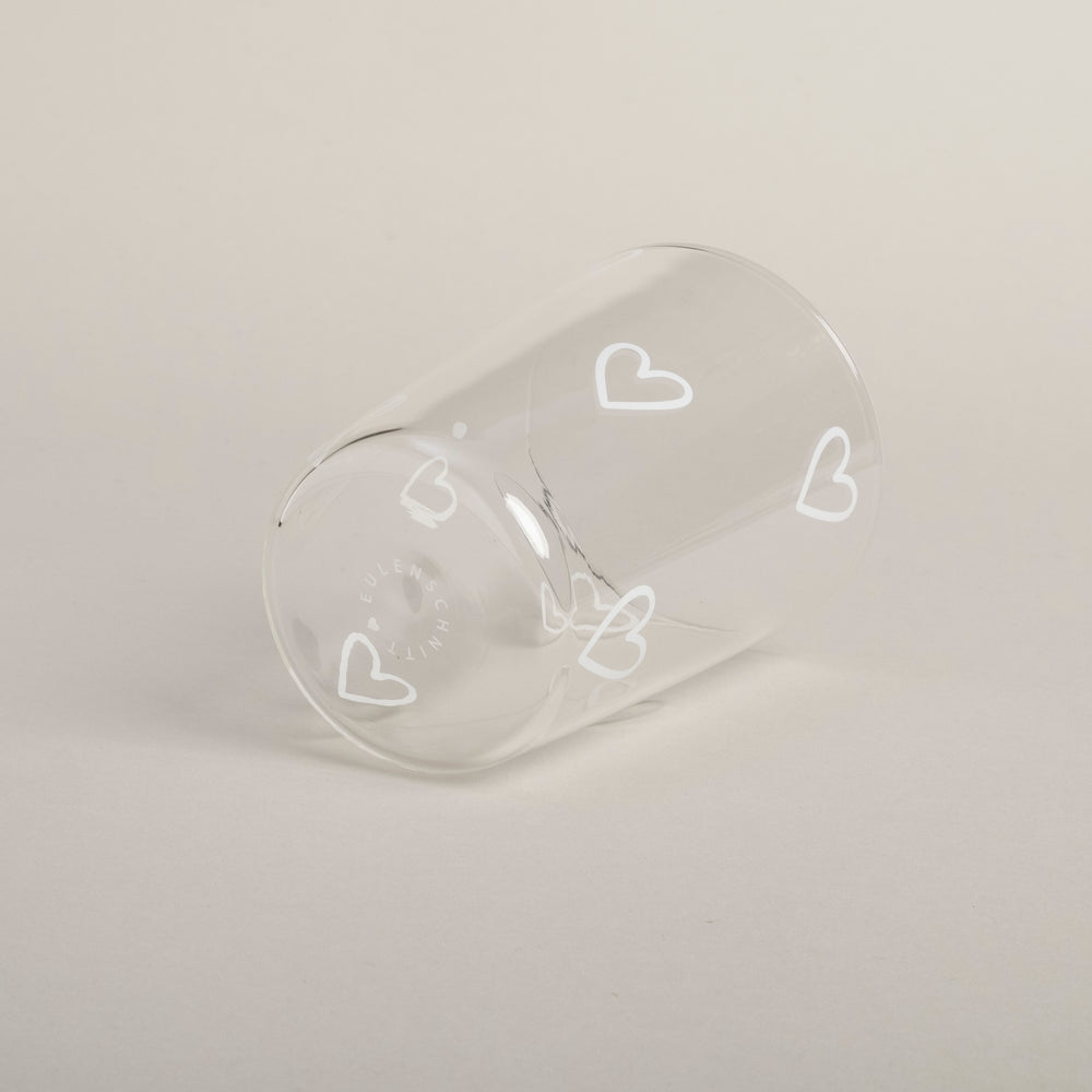 Verre à boire cœurs blanc (VE = 6 pcs)