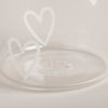 Verre à boire cœurs blanc (VE = 6 pcs)