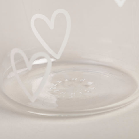 Verre à boire cœurs blanc (VE = 6 pcs)