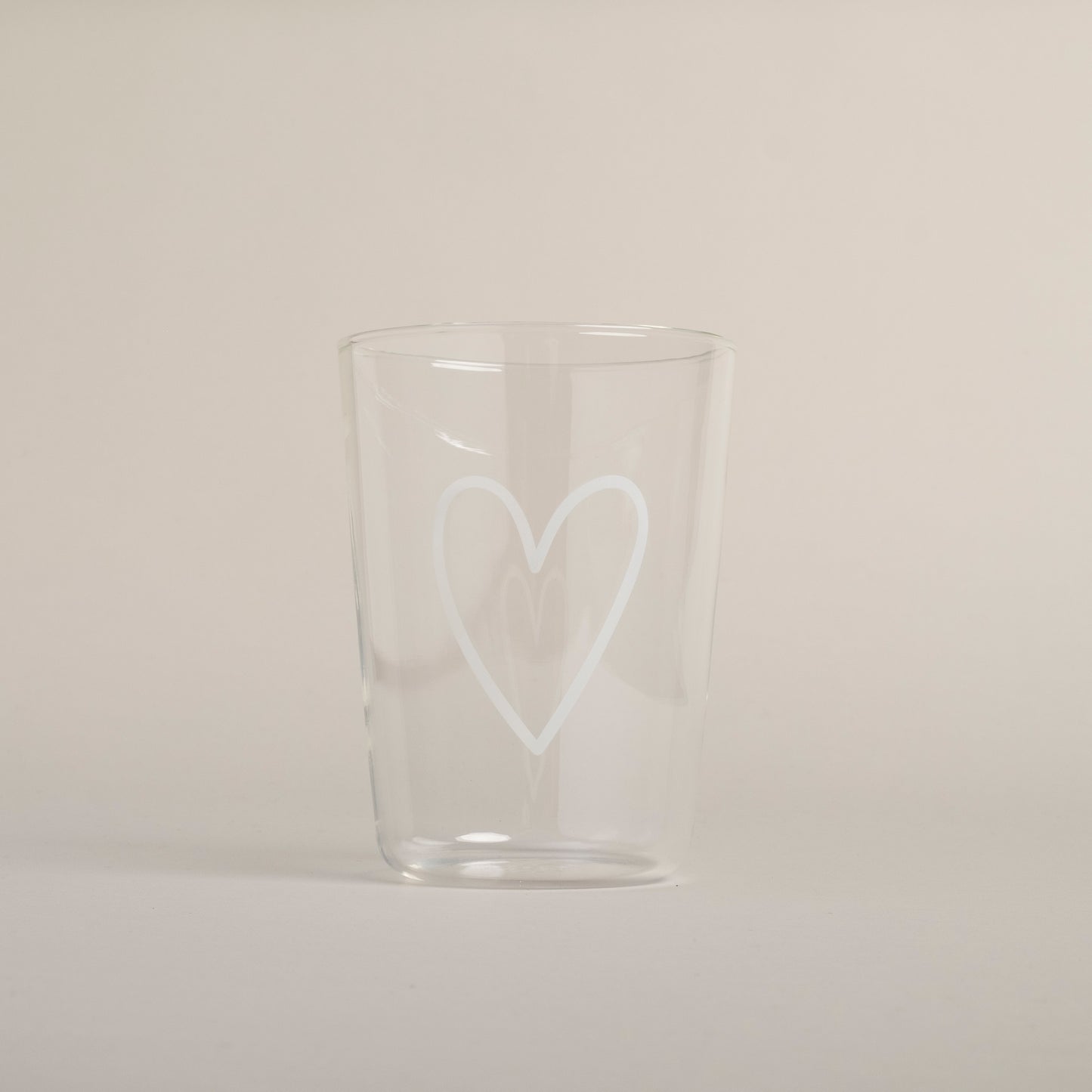 Verre à boire cœur blanc (VE = 6 pcs)