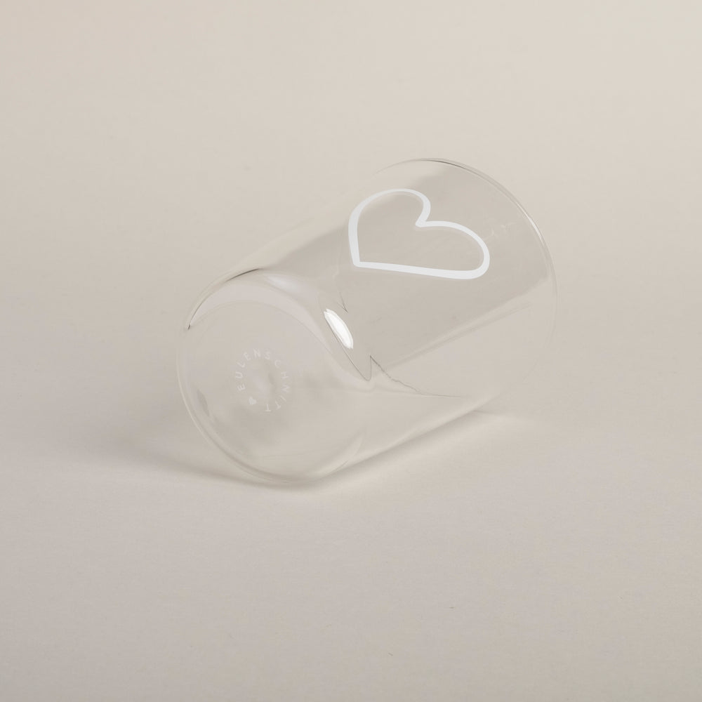 Verre à boire cœur blanc (VE = 6 pcs)