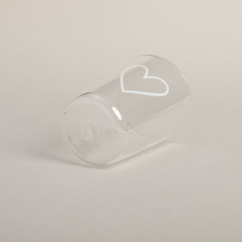Verre à boire cœur blanc (VE = 6 pcs)