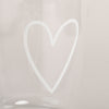 Verre à boire cœur blanc (VE = 6 pcs)