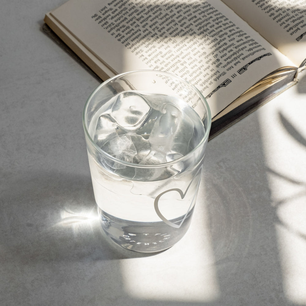 Verre à boire cœur blanc (VE = 6 pcs)