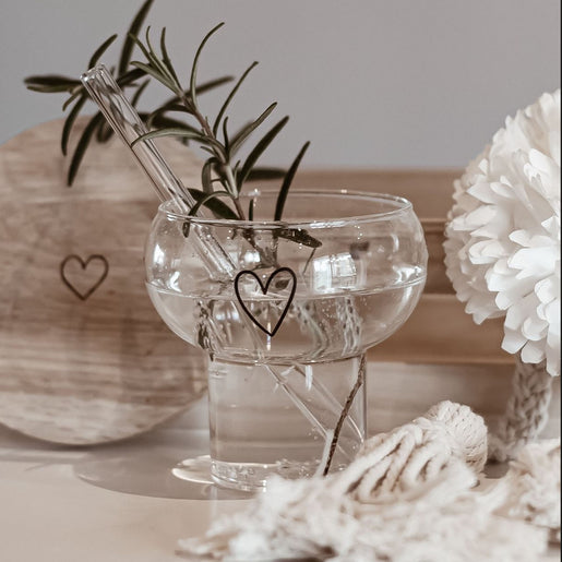 Bubble Glass Heart (PU = 6 pcs)