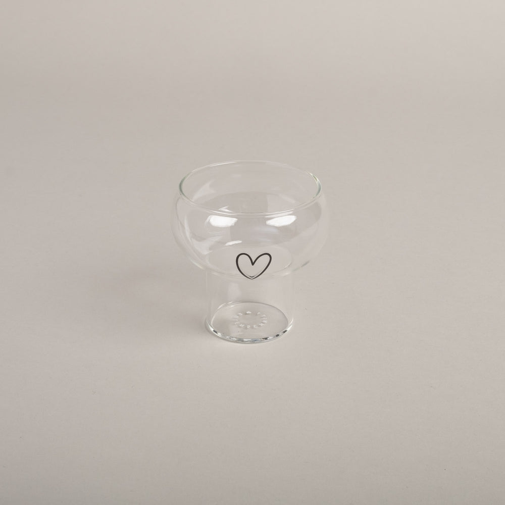 Bubble Glas Herz (VE = 6 Stk)