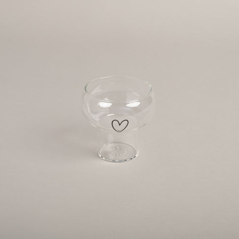 Bubble Glas Herz (VE = 6 Stk)