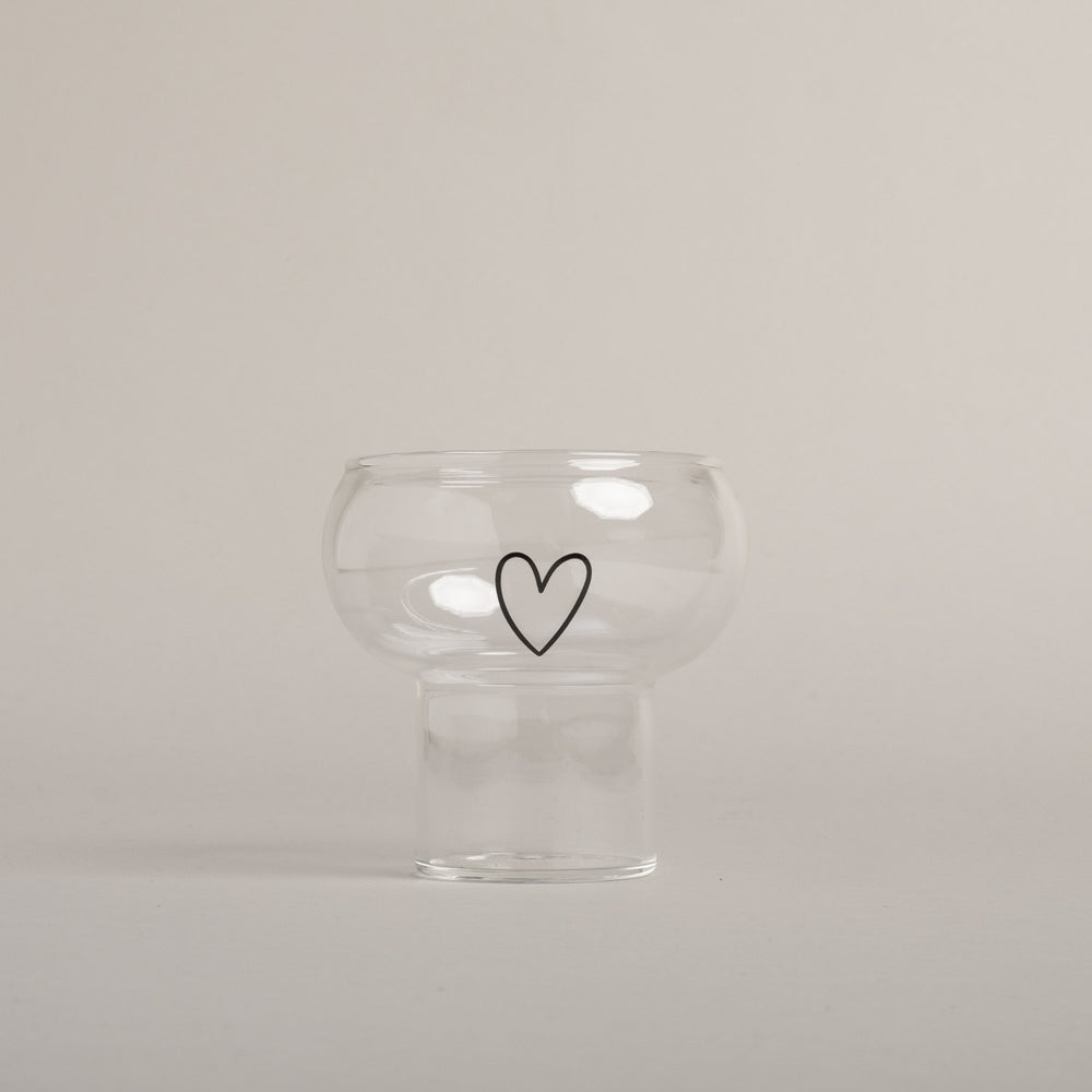 Bubble Glas Herz (VE = 6 Stk)