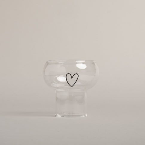 Bubble Glas Herz (VE = 6 Stk)