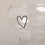 Bubble Glas Herz (VE = 6 Stk)