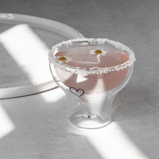 Verre double paroi cœur 100ml (VE = 6 pcs)