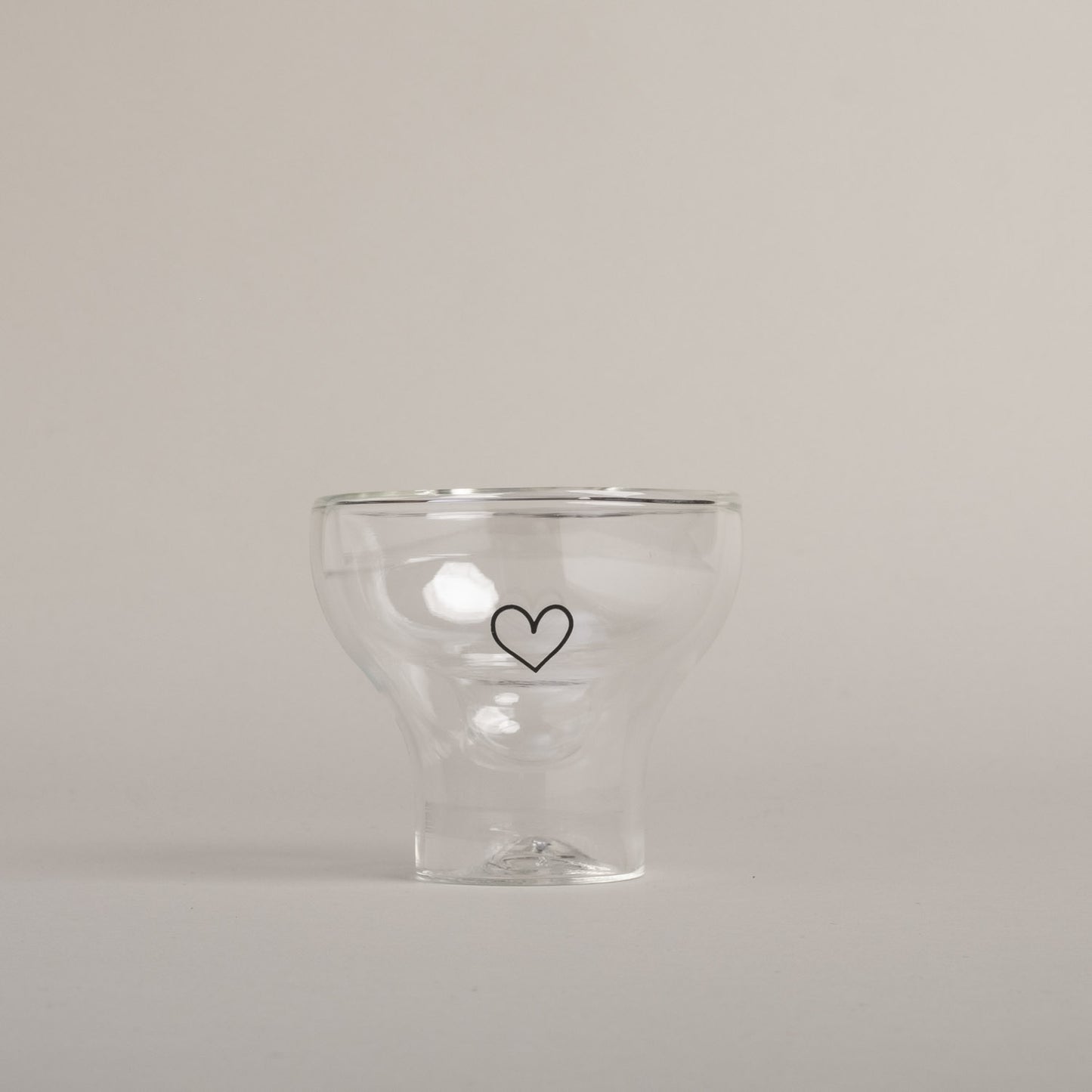 Verre double paroi cœur 100ml (VE = 6 pcs)