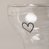 Verre double paroi cœur 100ml (VE = 6 pcs)