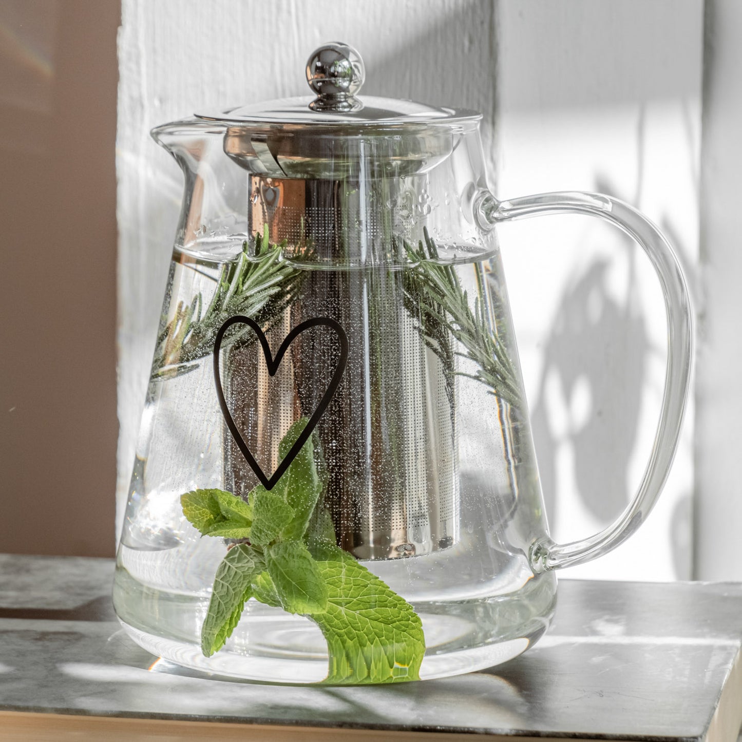 Teekanne Herz (VE = 4 Stk)