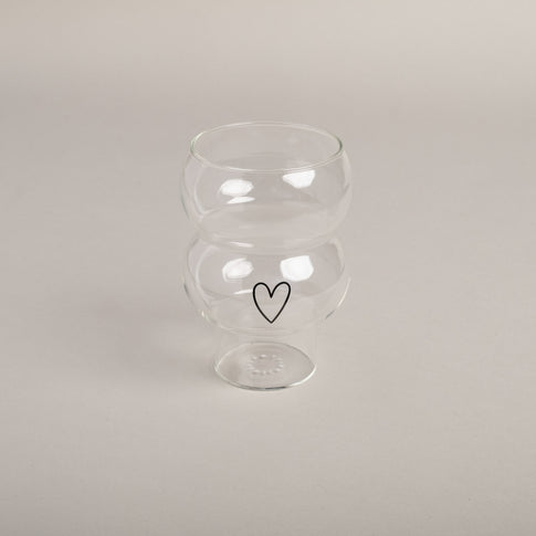 Double Bubble Verre Cœur (VE = 6 pcs)