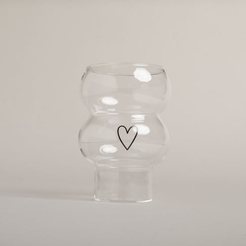 Double Bubble Verre Cœur (VE = 6 pcs)