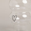 Double Bubble Verre Cœur (VE = 6 pcs)