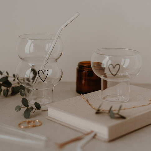 Double Bubble Verre Cœur (VE = 6 pcs)
