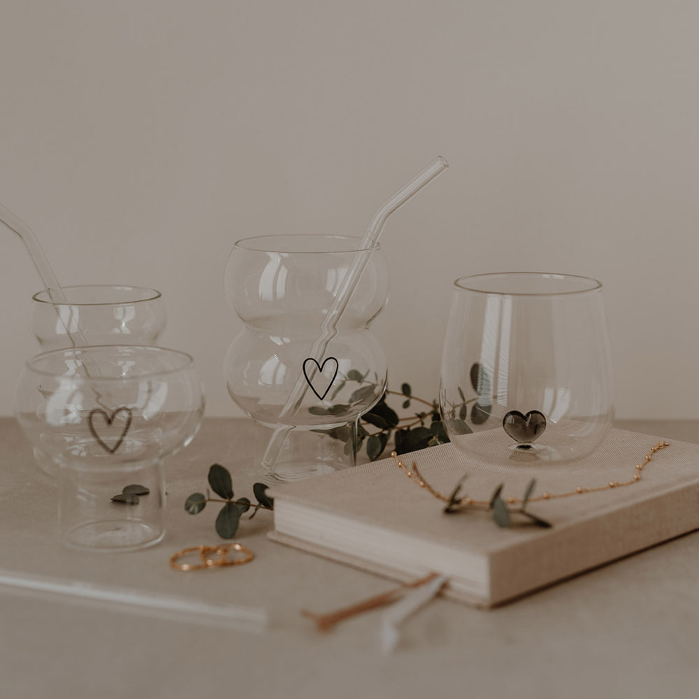 Double Bubble Verre Cœur (VE = 6 pcs)