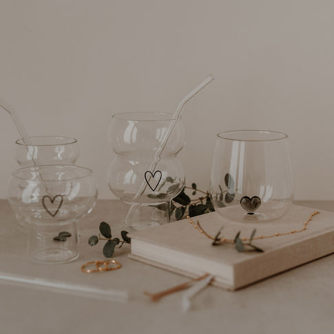 Double Bubble Verre Cœur (VE = 6 pcs)