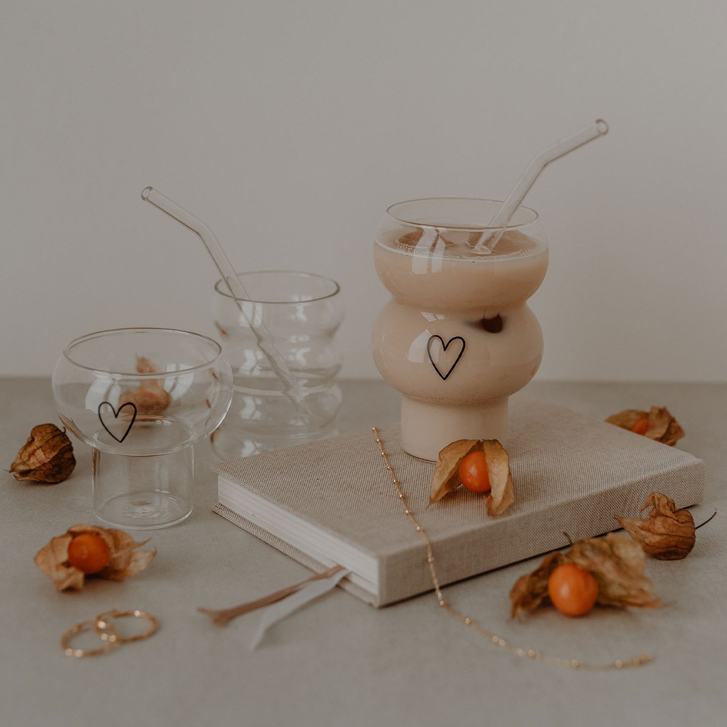 Double Bubble Verre Cœur (VE = 6 pcs)
