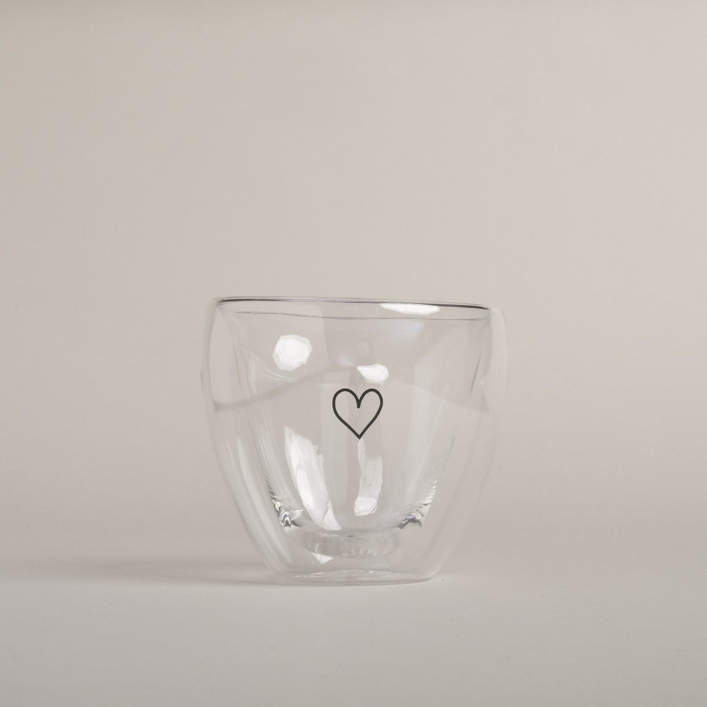 Verre cœur à double paroi cœur 200ml (VE = 6 pcs)