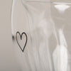 Verre cœur à double paroi cœur 200ml (VE = 6 pcs)