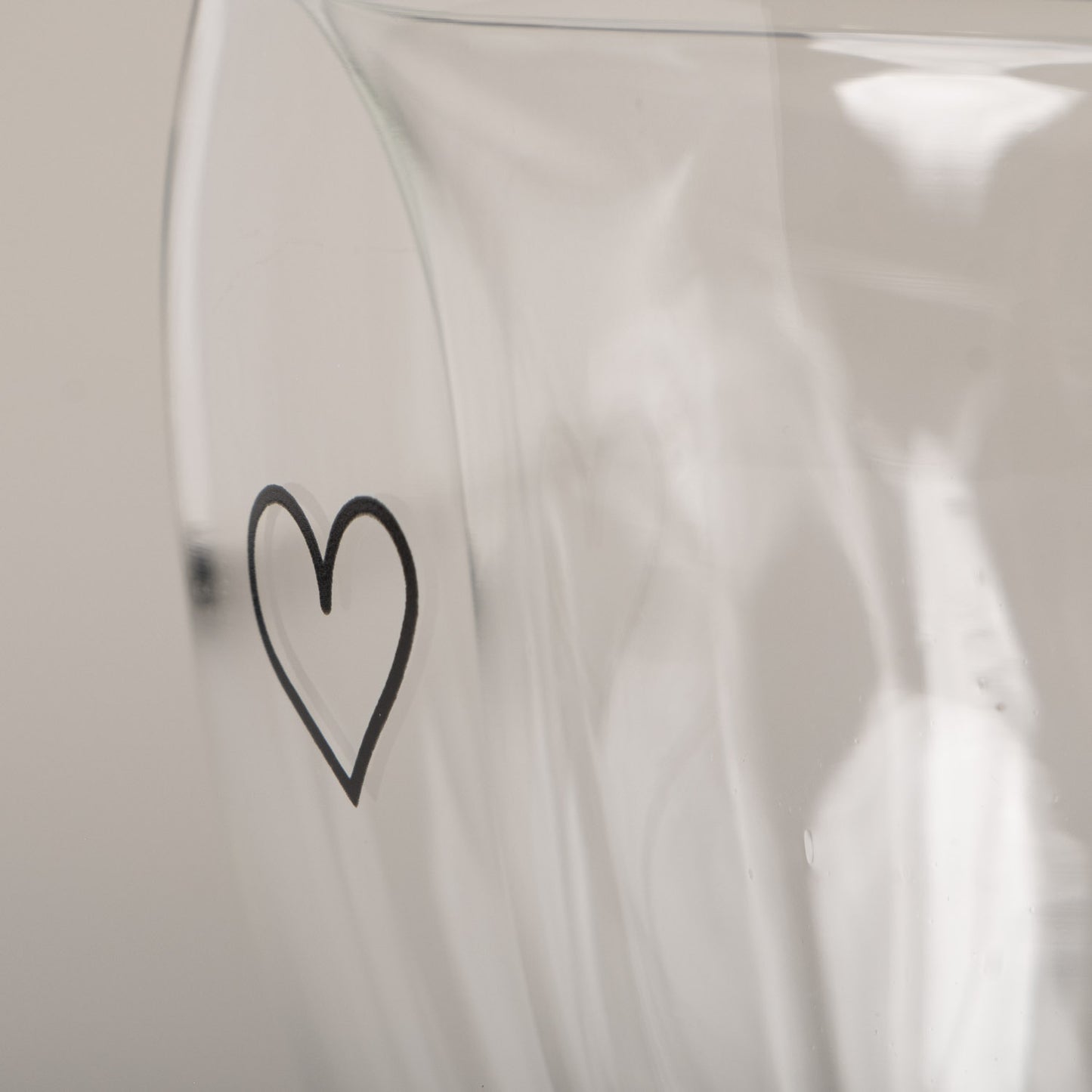 Verre cœur à double paroi cœur 200ml (VE = 6 pcs)
