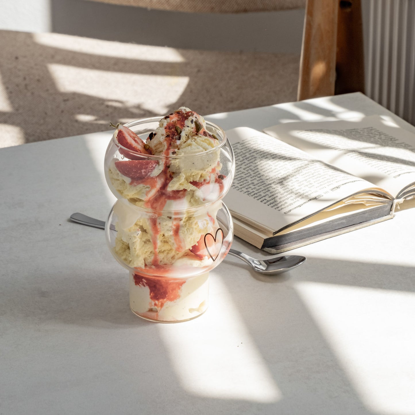 Double Bubble Verre Cœur (VE = 6 pcs)