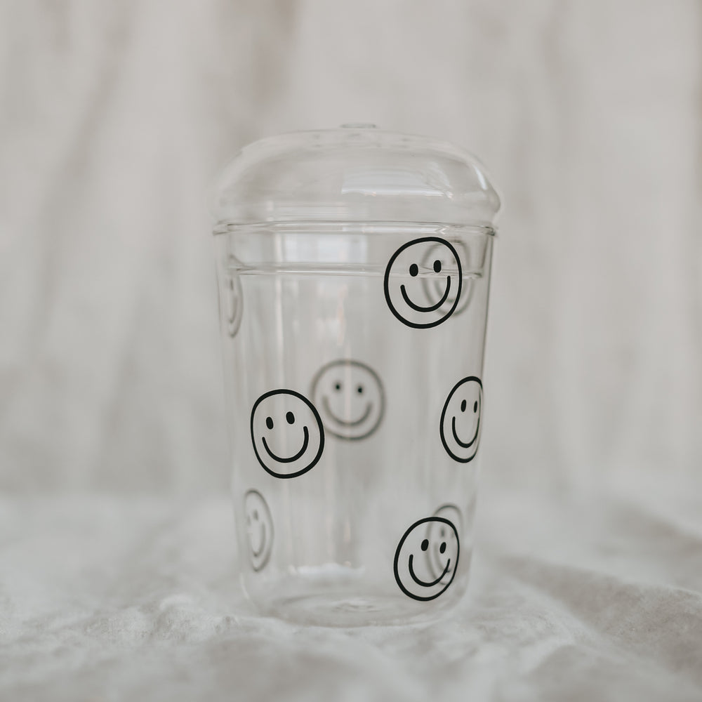 Verre à boire Smileys noir (VE = 6 pcs)