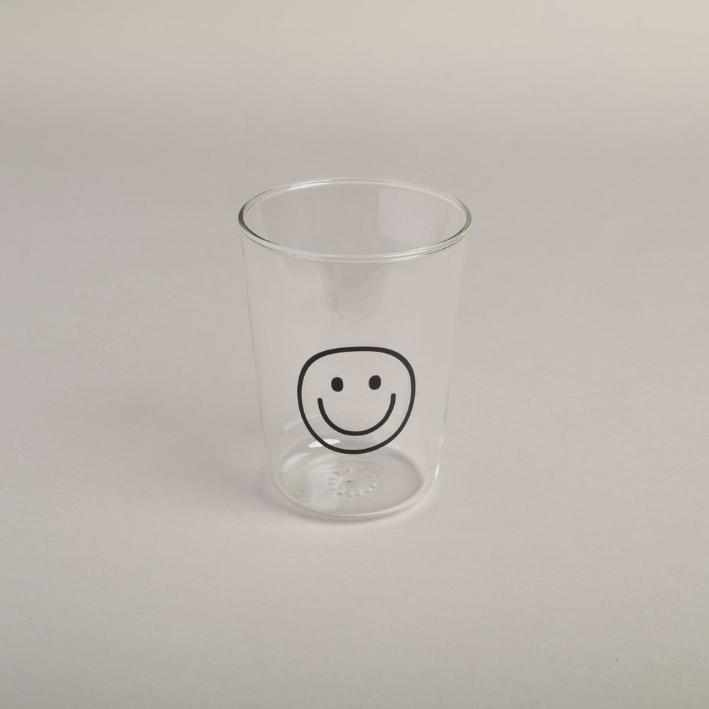 Drinking glass Smiley black (VE = 6 pcs)
