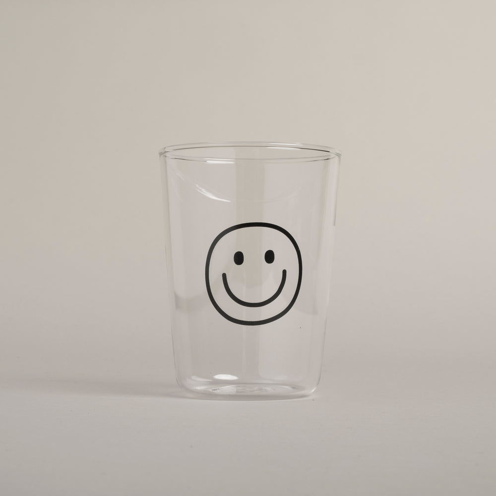 Drinking glass Smiley black (VE = 6 pcs)
