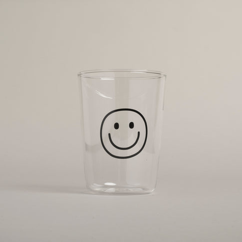 Drinking glass Smiley black (VE = 6 pcs)