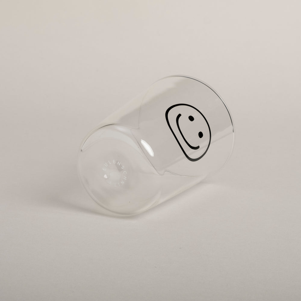 Drinking glass Smiley black (VE = 6 pcs)