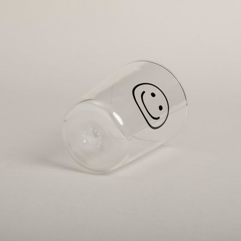 Drinking glass Smiley black (VE = 6 pcs)