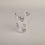 Drinking glass hearts black (pack = 6 pcs)