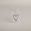 Drinking glass heart black (VE = 6 pcs)
