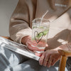 Drinking glass heart black (VE = 6 pcs)