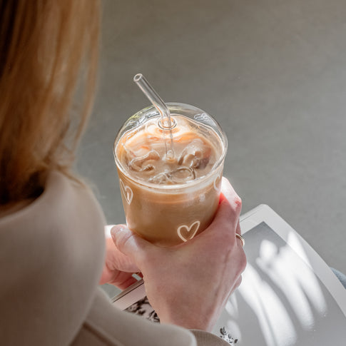 Glass lid for drinking glass (pack = 6 pcs)